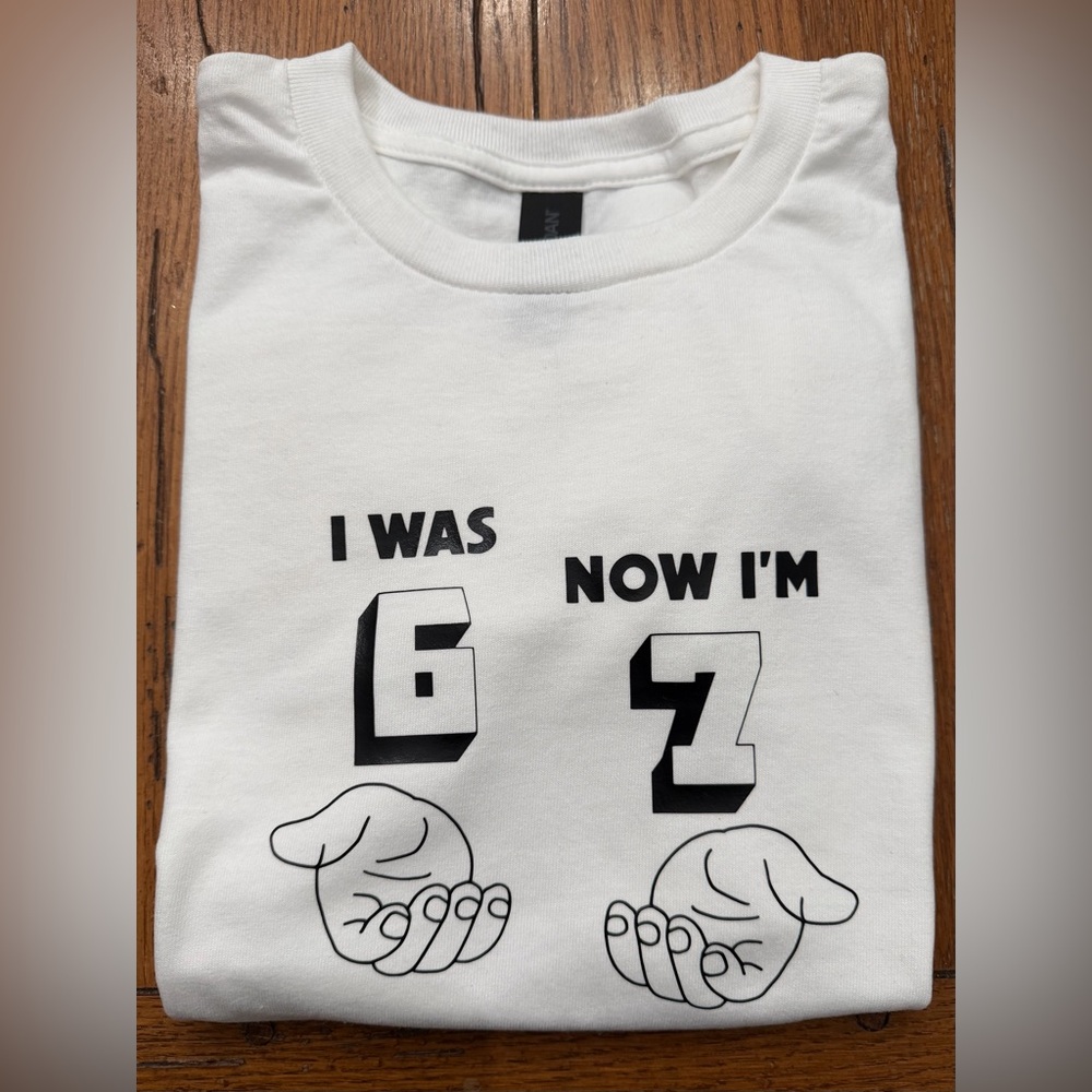 7 year old birthday tshirt